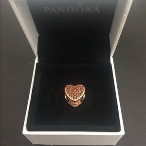 Authentic Pandora rose gold charm